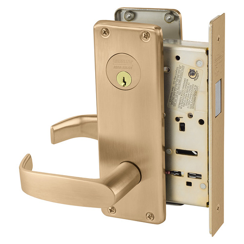 Mortise Lock Satin Bronze Clear Coated