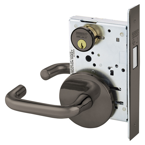 Mortise Lock Oxidized Satin Bronze Relieved Clear Coated