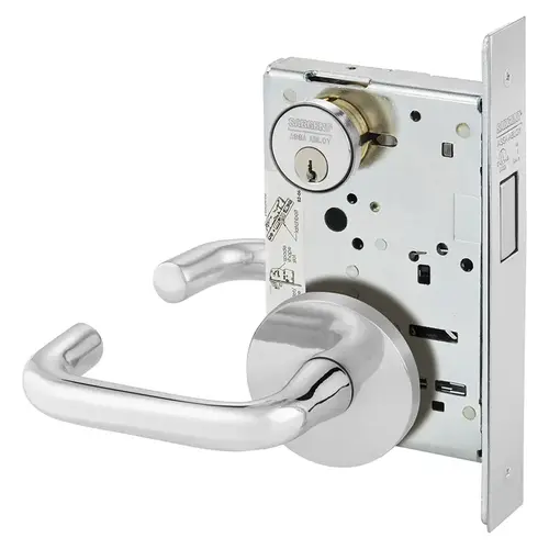 Mortise Lock Bright Chrome