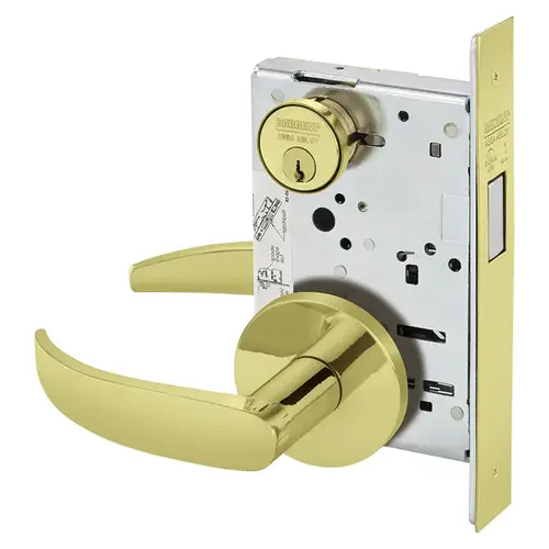 Mortise Lock Bright Brass