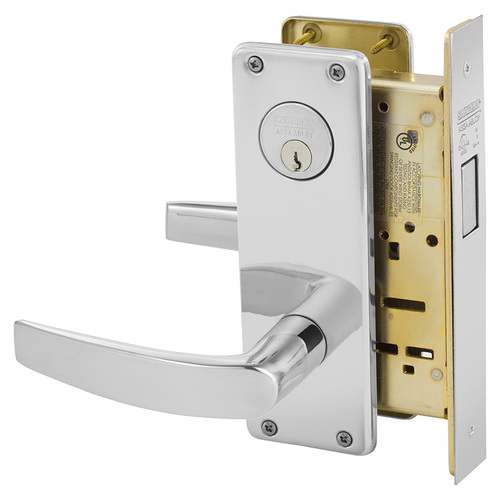 Mortise Lock Bright Chrome