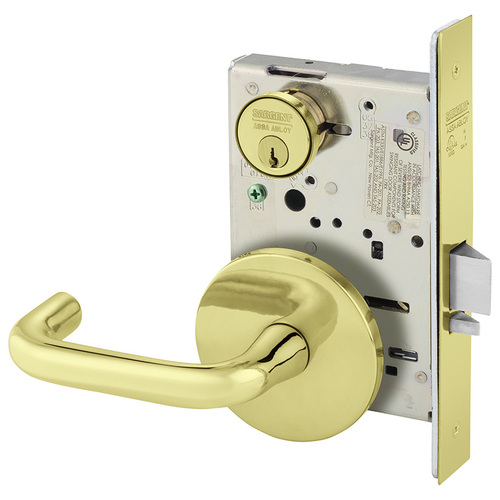 Mortise Lock Bright Brass