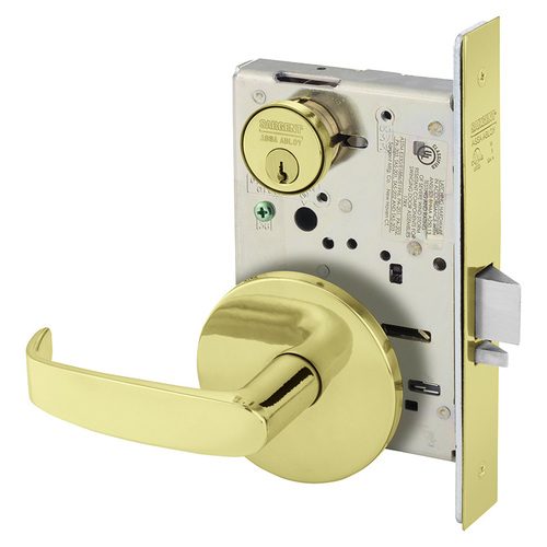 Mortise Lock Bright Brass