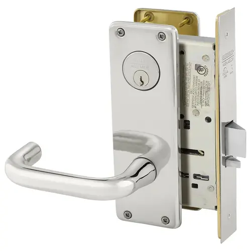 Mortise Lock Bright Stainless Steel