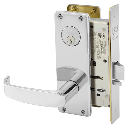 Mortise Lock Bright Chrome