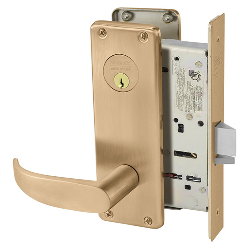 Mortise Lock Satin Bronze Clear Coated