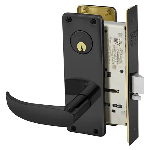 Mortise Lock Dark Oxidized Statuary Bronze Clear Coated