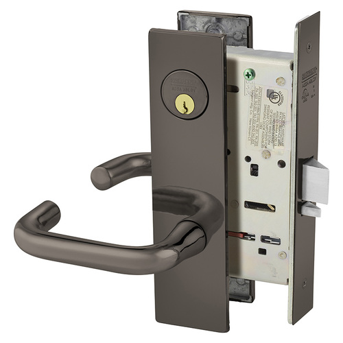 Mortise Lock Oxidized Satin Bronze Relieved Clear Coated