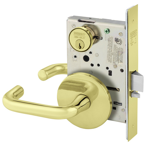 Mortise Lock Bright Brass