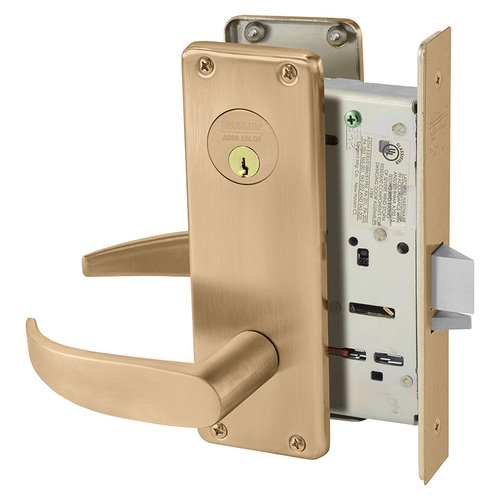 Mortise Lock Satin Bronze Clear Coated