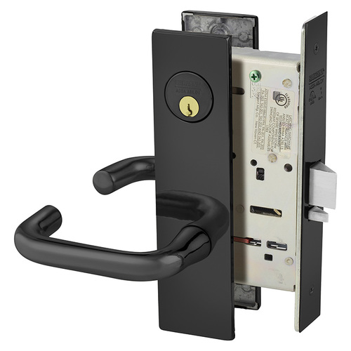 Mortise Lock Dark Oxidized Statuary Bronze Clear Coated