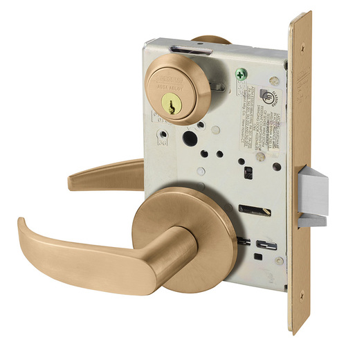 Mortise Lock Satin Bronze Clear Coated