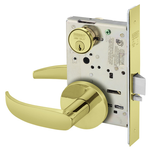 Mortise Lock Bright Brass