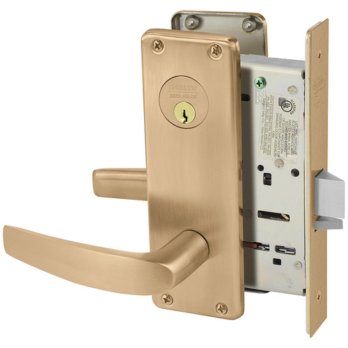 Mortise Lock Satin Bronze Clear Coated