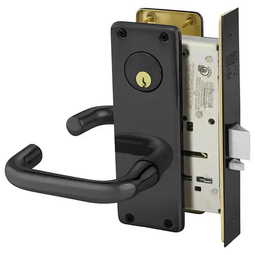 Mortise Lock Dark Oxidized Statuary Bronze Clear Coated