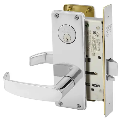 Mortise Lock Bright Chrome