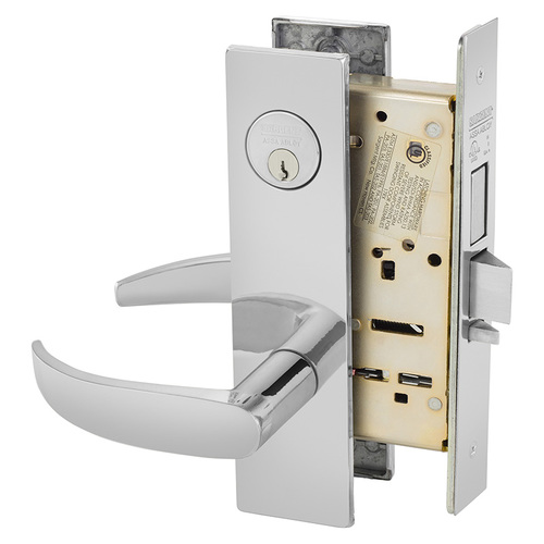 Mortise Lock Bright Chrome