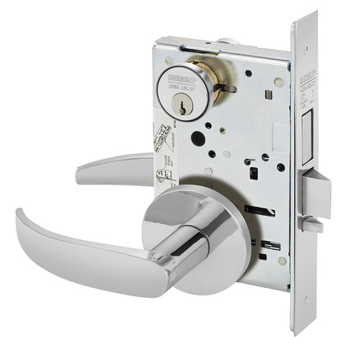 Mortise Lock Bright Chrome