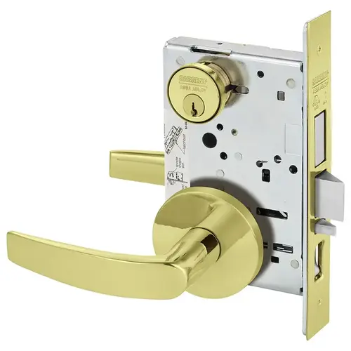 Mortise Lock Bright Brass