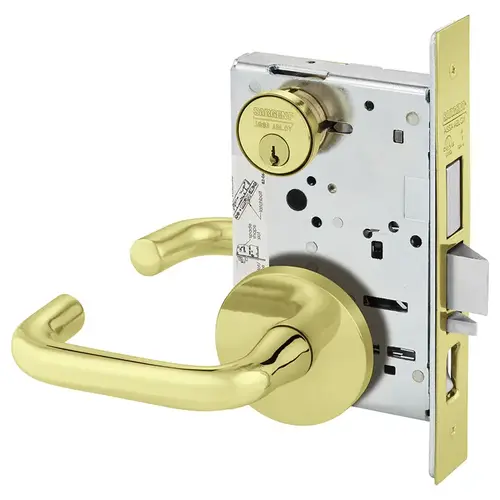 Mortise Lock Bright Brass