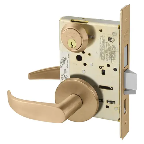 Mortise Lock Satin Bronze Clear Coated