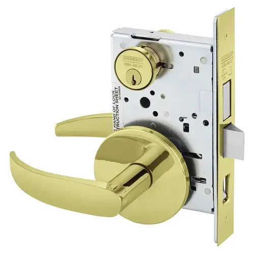 Mortise Lock Bright Brass