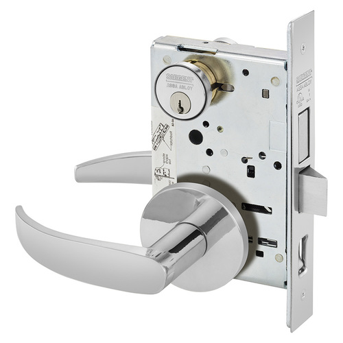 Mortise Lock Bright Chrome