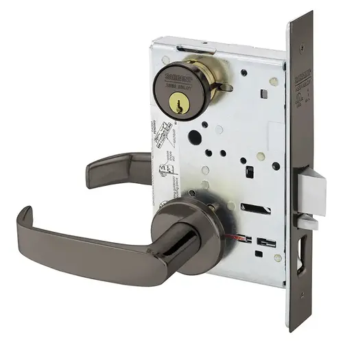 Mortise Lock Oxidized Satin Bronze Relieved Clear Coated