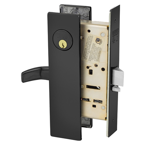 Mortise Lock Dark Oxidized Statuary Bronze Clear Coated