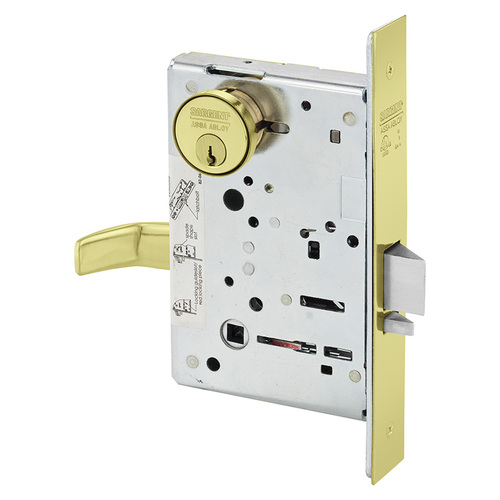 Mortise Lock Bright Brass