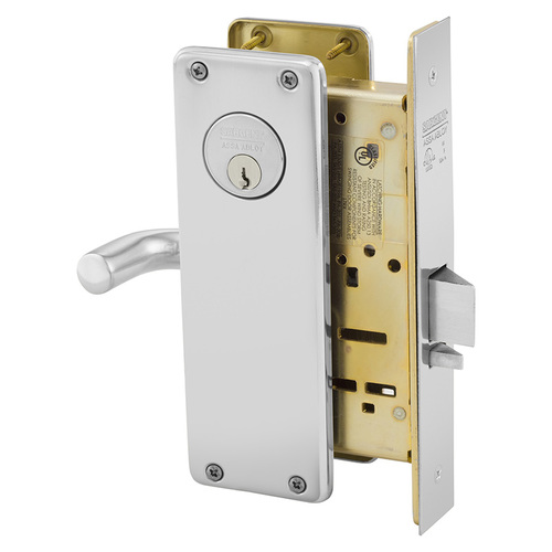 Mortise Lock Bright Chrome