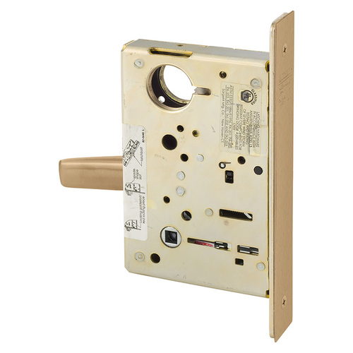 Mortise Lock Satin Bronze Clear Coated