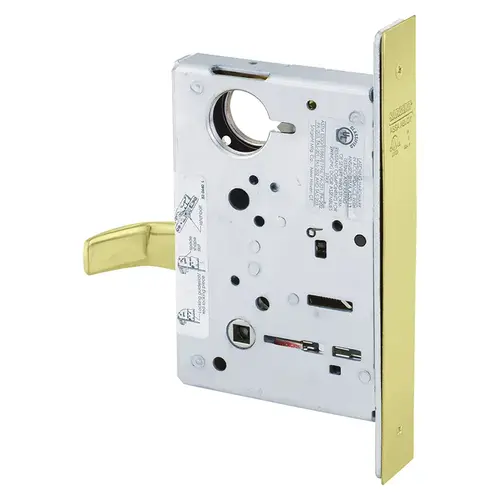 Mortise Lock Bright Brass