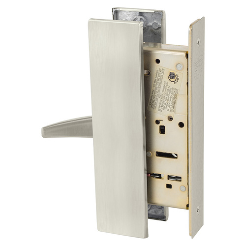 Mortise Lock Satin Nickel Plated Clear Coated