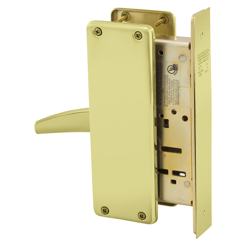 Mortise Lock Bright Brass