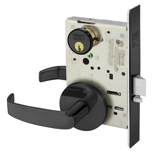 Mortise Lock Dark Oxidized Statuary Bronze Clear Coated