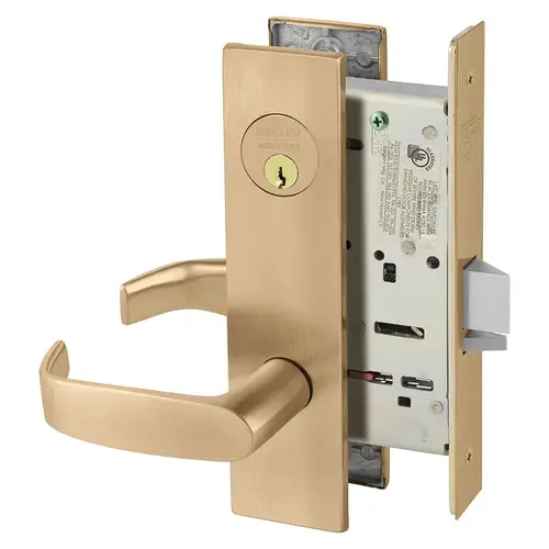 Mortise Lock Satin Bronze Clear Coated