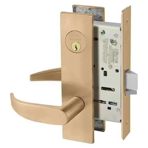 Mortise Lock Satin Bronze Clear Coated