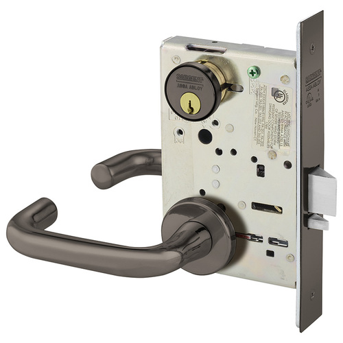 Mortise Lock Oxidized Satin Bronze Relieved Clear Coated