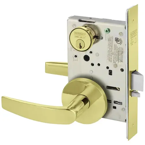 Mortise Lock Bright Brass