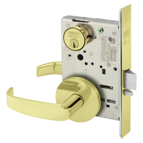 Mortise Lock Bright Brass