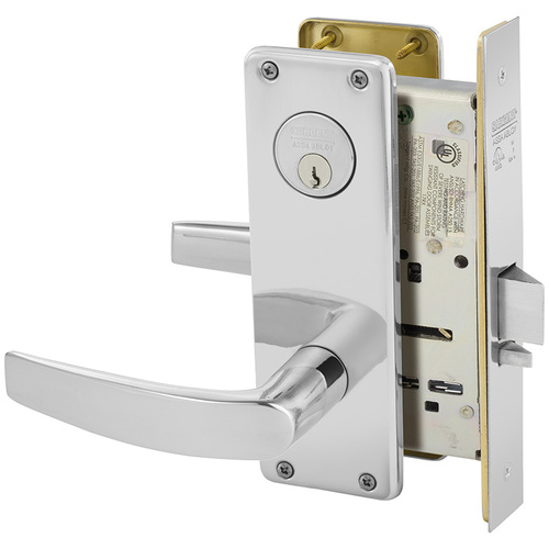 Mortise Lock Bright Chrome