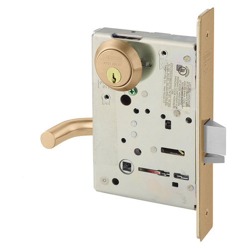 Mortise Lock Satin Bronze Clear Coated