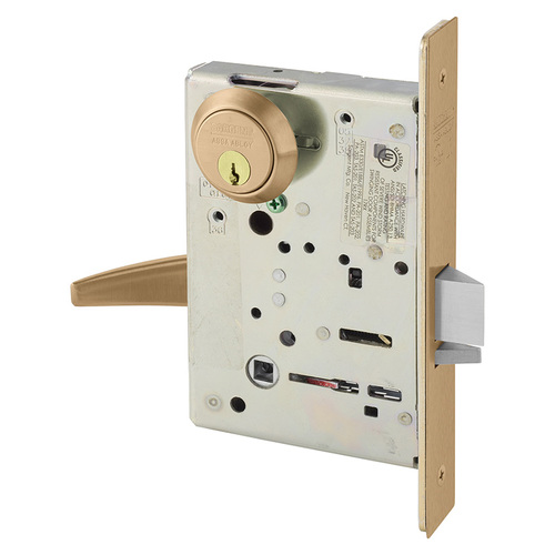 Mortise Lock Satin Bronze Clear Coated