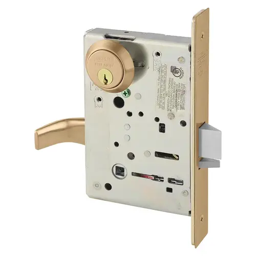 Mortise Lock Satin Bronze Clear Coated