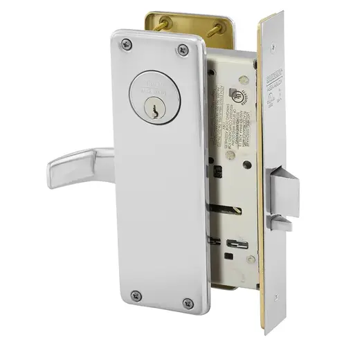 Mortise Lock Bright Chrome