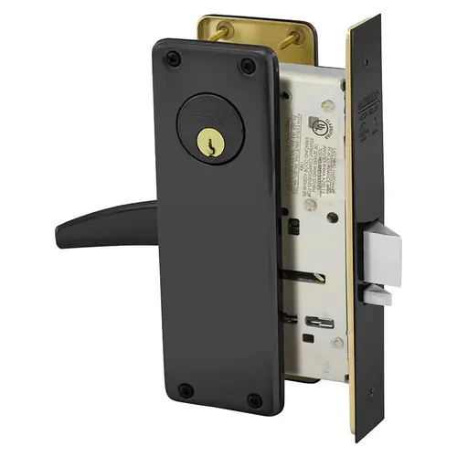 Mortise Lock Dark Oxidized Statuary Bronze Clear Coated