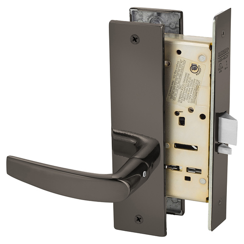 Mortise Lock Oxidized Satin Bronze Relieved Clear Coated