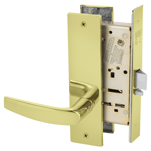 Mortise Lock Bright Brass