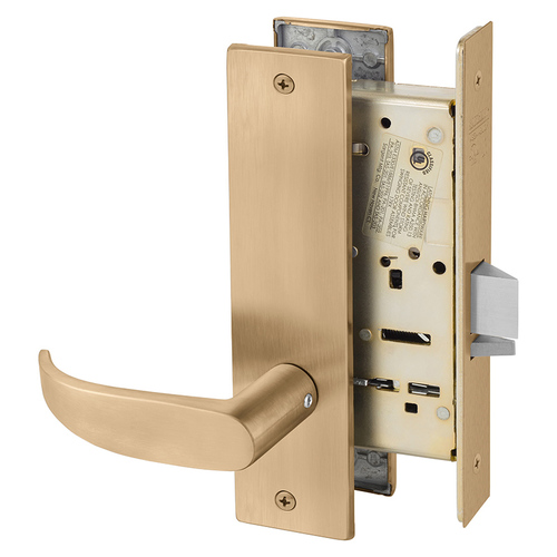 Mortise Lock Satin Bronze Clear Coated